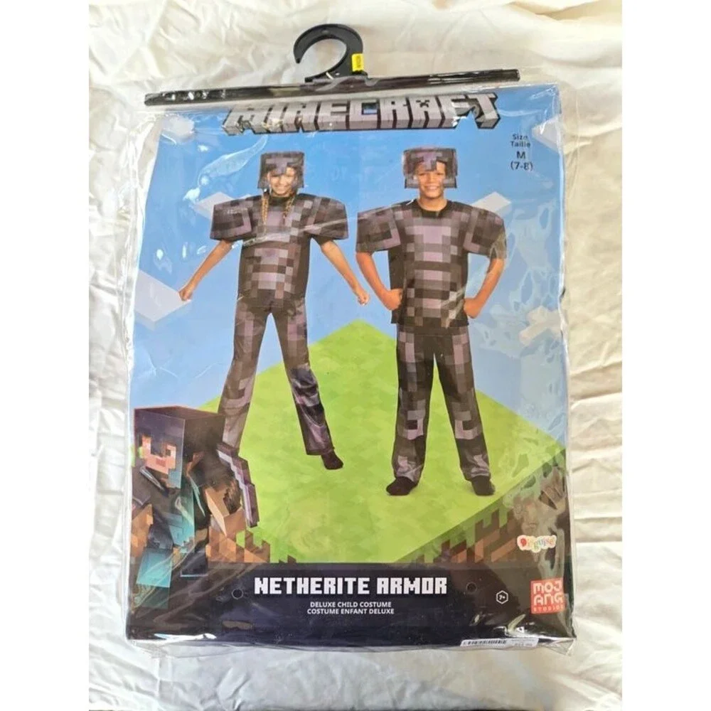 Minecraft Netherite Armor costume bundle with sword